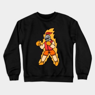 Cool cartoon knight boxing Crewneck Sweatshirt